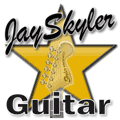 Logo for Guitar Lessons with Jay Skyler, Gold Star Version http://www.jayskyler.com
